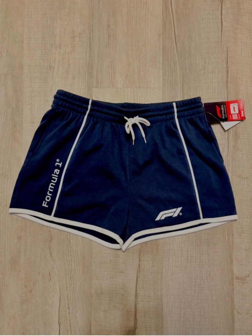 Formula 1 Racing Womens Juniors Shorts Loungewear Official F1 Merch Navy L NWT